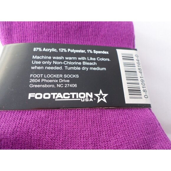 6 Pairs Foot Action No Show Low Cut Socks Bright Colors Great Quality 5-9 - Picture 2 of 9
